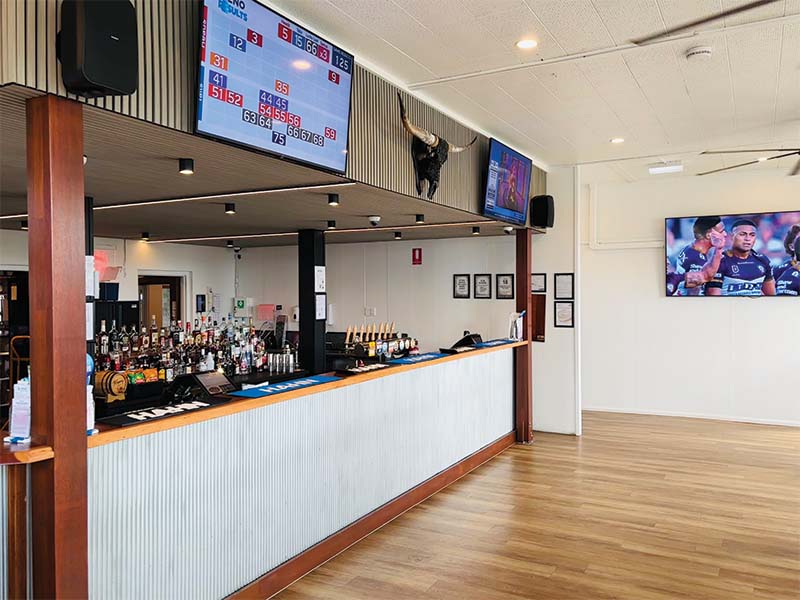 Bar area in Kingaroy Hotel Motel
